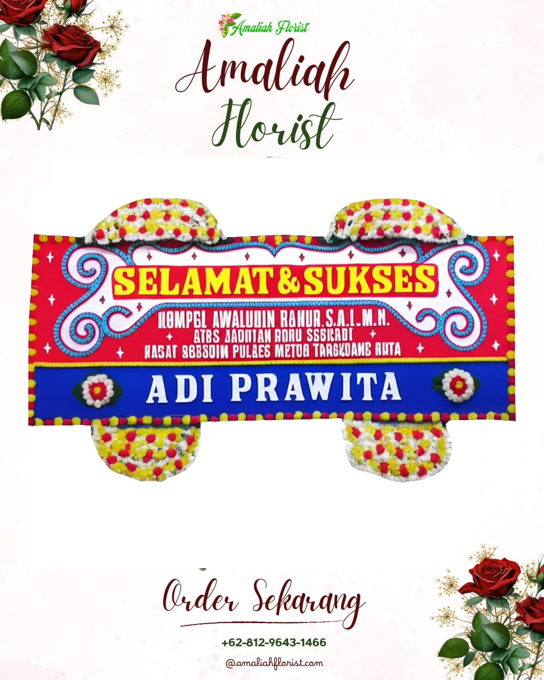 Papan Bunga Ucapan Selamat Ilir Barat I